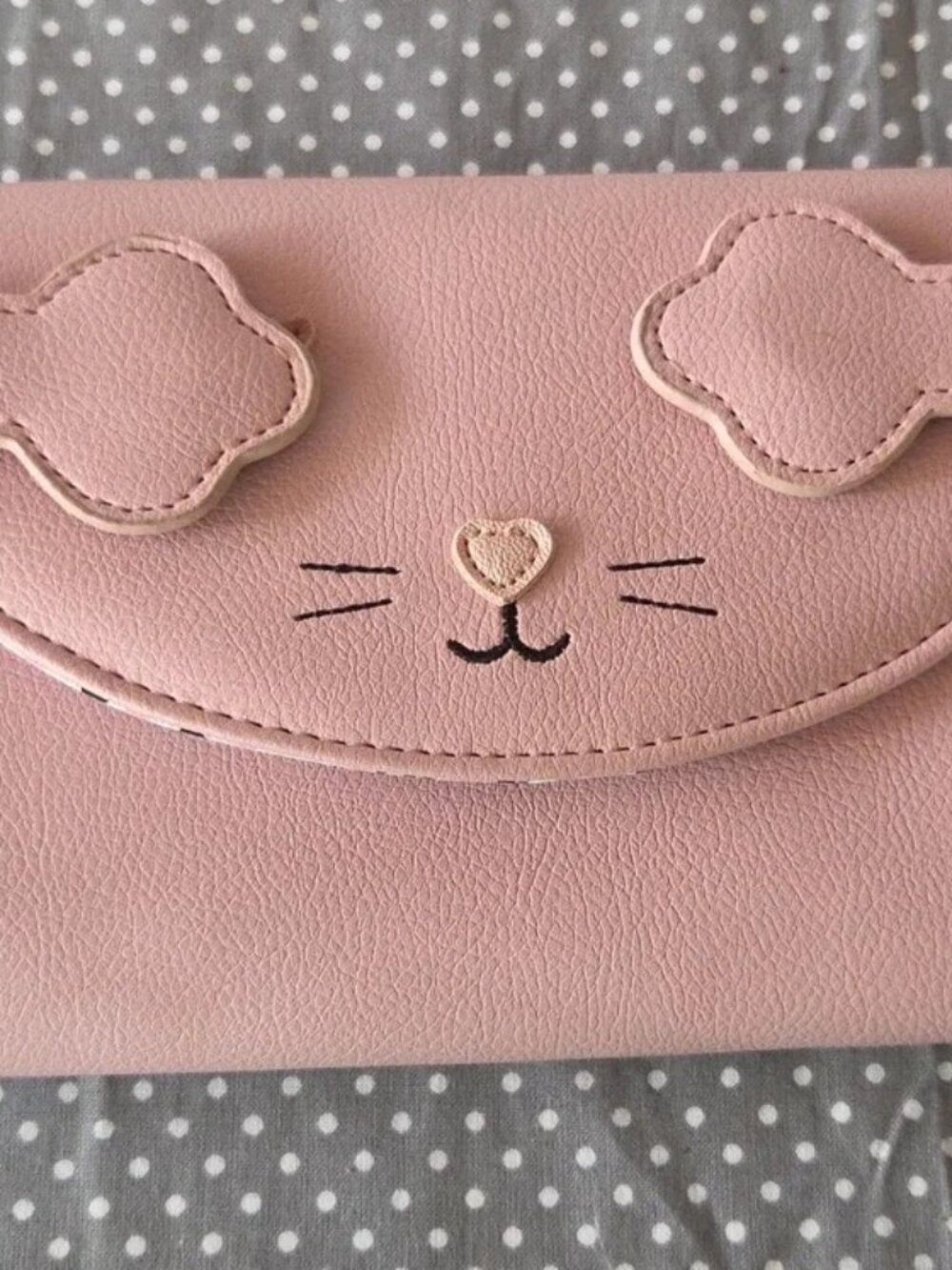 Luv Betsey Cute Pink Cat Face Crossbody Bag Pink And Black